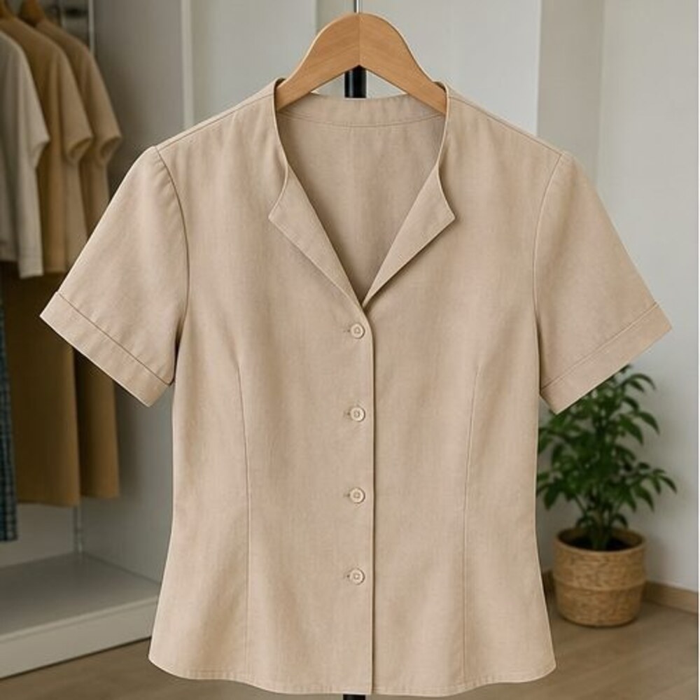 Sand Puff Sleeve Top